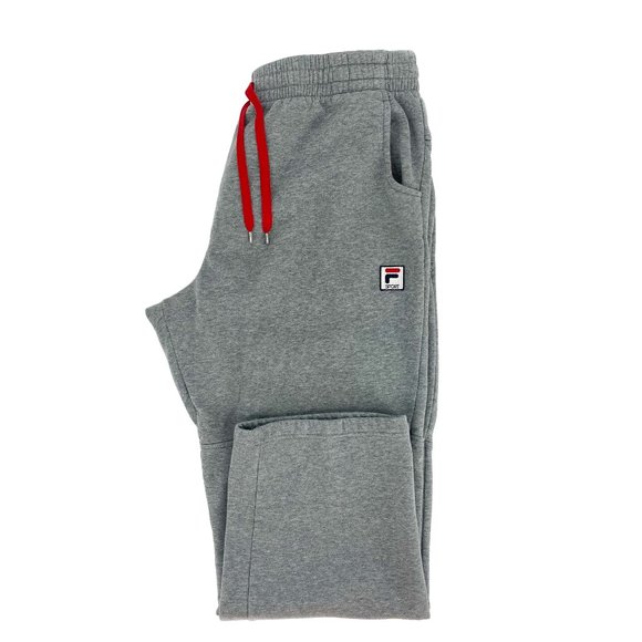 Drawstring Grey Colorblock Fleece Pants 